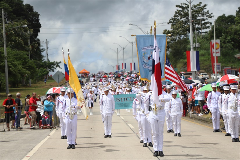 Gran exito el primer desfile patrio del corregimiento ernesto cordoba campos